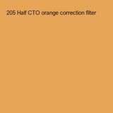 205 Half C.T. Orange filter gel