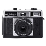Holga 135 Black and Silver Film Camera with flash