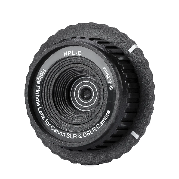 HOLGA HPL-C Pinhole Canon DSLR Lens F0.25mm Black – SLC Lighting